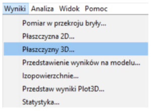 Płaszczyzny pomiarowe 3D - program PyroSim
